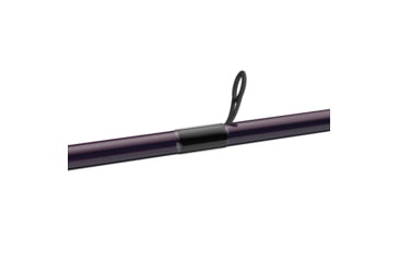 Image of Zebco 33 Custom-Z Spincast Reel and Rod Combo, 6ft 6in 2-PC Telescopic Rod, Medium, Fast, SZ 30 Reel, 4.1-1 Ratio, 2-PC Strike King Tackle Kit, Silver/Purple, 33CZ2SK662M.FB4