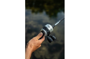 Image of Zebco 33 Spincast Reel and Rod Combos, 2-Pack, 5ft 6in 2-PC Fiberglass Rods w/ EVA Handle, QuickSet Anti-Reverse Reels w/ Bite Alert, 1-Pink, 1-Black, 33NHH.BP4