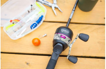 Image of Zebco 33 Lady Camo 2 Piece Medium Spincast Combo 10lb, 6ft, 33LCAMO602MA.NS4