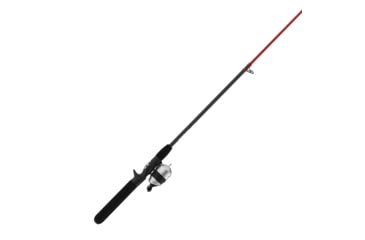 Image of Zebco 33 Micro Bitsy Spincast Reel and Rod Combo, 6ft 6in 2-PC Telescopic Rod, Ultra-Light, Mod-Fast, Pre-Spooled w/ 4lb Line, 17-PC Tackle, Silver, 33MCSKB662UL.FB4