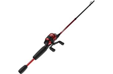 Image of Zebco 33 Micro Custom Z Spincast Reel and Rod Combo, 5ft, 2-PC Fiberglass Rod, Ultra-Lt, Mod-Fast, SZ 10 Reel, 4.3-1 Ratio, 4lb Line, Red/Blue Assort, 33MCCZ502ULA.NS4