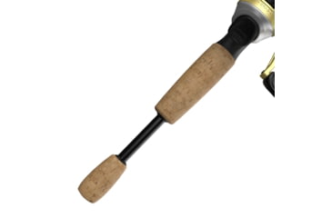 Image of Zebco 33 Gold Micro Spincast Reel and Rod Combo, 5ft 2-PC Fiberglass Rod w/ Cork Handle, Instant Anti-Reverse Reel, Silver/Gold, 33MCG502ULA.NS4