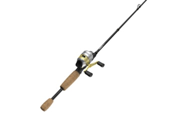Image of Zebco 33 Gold Micro Spincast Reel and Rod Combo, 5ft 2-PC Fiberglass Rod w/ Cork Handle, Instant Anti-Reverse Reel, Silver/Gold, 33MCG502ULA.NS4