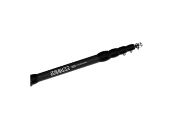 Image of Zebco 33 Micro Triggerspin Spincast Reel and Telescopic Rod Combo, Extendable 19in to 5ft Telescopic Pole, QuickSet Anti-Reverse Reel w/ Bite Alert, Silver/Black, 33MTN505ULTEL.FB4
