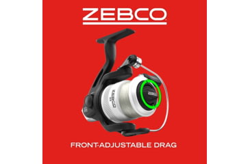Image of Zebco 33 Spinning Reel and Telescopic Rod Combo, Extendable 20in to 6ft Fiberglass Pole, EVA Rod Handle, SZ 20 Reel, Aluminum Spool, QuickSet Anti-Reverse, Silver/Black, 33SP605MTELA.FB4