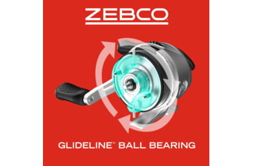 Image of Zebco 33 Platinum Spincast Combo Rod, 5ft 6in, Medium, Moderate, 2 Pieces, Silver, 33NPL.BP4