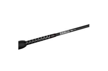 Image of Zebco 33 Rhino Spincast Reel and Rod Combo, 6ft 2-PC E-Glass Rod w/ ComfortGrip Handle, QuickSet Anti-Reverse Reel w/ Bite Alert, Gray/Black, ZR33602MA.NS3