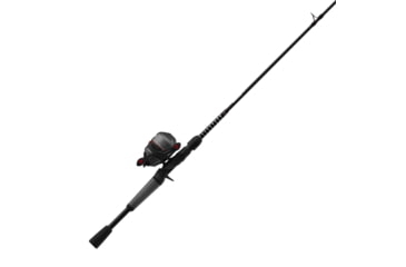 Image of Zebco 33 Rhino Spincast Reel and Rod Combo, 6ft 2-PC E-Glass Rod w/ ComfortGrip Handle, QuickSet Anti-Reverse Reel w/ Bite Alert, Gray/Black, ZR33602MA.NS3