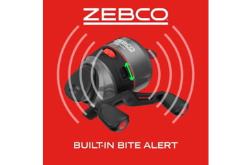 Image of Zebco 33 Rhino Spincast Reel and Rod Combo, 6ft 2-PC E-Glass Rod w/ ComfortGrip Handle, QuickSet Anti-Reverse Reel w/ Bite Alert, Gray/Black, ZR33602MA.NS3