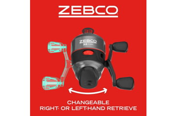 Image of Zebco 33 Rhino Spincast Reel and Rod Combo, 6ft 2-PC E-Glass Rod w/ ComfortGrip Handle, QuickSet Anti-Reverse Reel w/ Bite Alert, Gray/Black, ZR33602MA.NS3