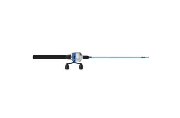 Image of Zebco 33 Salt Fisher Spincast Reel and Rod Combo, 6ft 6in 2-PC Telescopic Rod, Medium-Heavy, SZ 30 Reel, 3.6-1 Ratio, 4-PC Strike King Tackle Kit, Blue, 33SWSK662MH.FB4