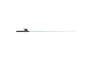 Image of Zebco 33 Salt Fisher Spincast Reel and Rod Combo, 6ft 6in 2-PC Telescopic Rod, Medium-Heavy, SZ 30 Reel, 3.6-1 Ratio, 4-PC Strike King Tackle Kit, Blue, 33SWSK662MH.FB4