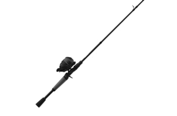 Image of Zebco 33 Black Spincast Reel and Rod Combo, 6ft 2-PC Graphite Rod w/ ComfortGrip Handle, QuickSet Anti-Reverse Reel w/ MicroFine Drag, Black, 33BL602MA.NS4