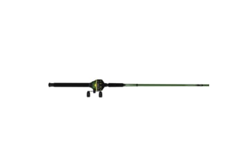 Image of Zebco 606 Big Cat Spincast Reel and Rod Combo, 7ft 2-PC Telescopic Rod, Medium-Heavy, Moderate-Fast, SZ 60 Reel, 11-PC Eagle Claw Tackle Kit, RH Retrieve, Green, 606BCEC702MH.FB4