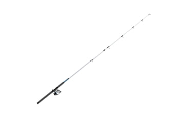 Image of Zebco 606 Salt Fisher Spincast Reel and Rod Combo, 7ft 2-PC Telescopic Rod, Med-Heavy, Mod-Fast, SZ 60 Reel, 19-PC Eagle Claw Tackle Kit, RH Retrieve, Blue, 606SWEC702MH.FB4