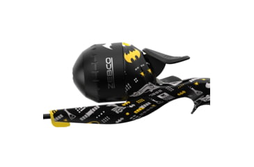 Image of Zebco Youth Batman Floating Spincast Reel and Rod Combo, 29in Fiberglass Rod, Light, Moderate, SZ 20 Reel, RH Retrieve, Pre-Spooled w/ 6lb Line, Black, YFCBATMAN.FB6