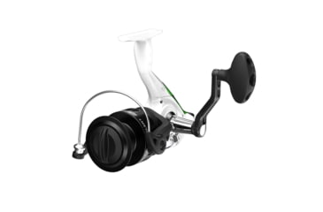 Image of Zebco Bite Alert Spinning Reel and Rod Combo, 7ft 2-PC Fiberglass Pole, Extended EVA Handle, SZ 60 Reel, Pre-Spooled w/ 20lb Zebco Line, 4.9-1 Ratio, Black/White, BA60702MHA.NS3