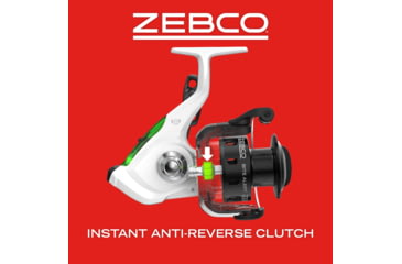 Image of Zebco Bite Alert Spinning Reel and Rod Combo, 7ft 2-PC Fiberglass Pole, Extended EVA Handle, SZ 60 Reel, Pre-Spooled w/ 20lb Zebco Line, 4.9-1 Ratio, Black/White, BA60702MHA.NS3