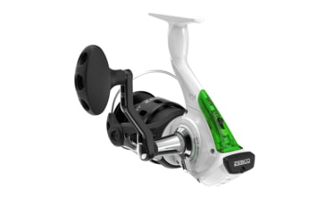 Image of Zebco Bite Alert Spinning Reel and Rod Combo, 7ft 2-PC Fiberglass Pole, Extended EVA Handle, SZ 60 Reel, Pre-Spooled w/ 20lb Zebco Line, 4.9-1 Ratio, Black/White, BA60702MHA.NS3