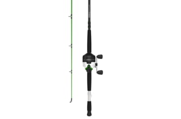 Image of Zebco Bite Alert Spincast Reel and Rod Combo, 7ft 2-PC Fiberglass Rod w/ Built-in Hook Keeper, Electronic Bite Alert Reel w/ Ceramic Pick-Up Pin and Dial-Adjustable Drag, BA808J702MHA.NS3