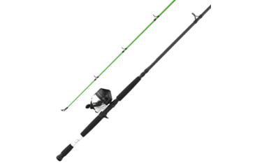 Image of Zebco Bite Alert Spincast Reel and Rod Combo, 7ft 2-PC Fiberglass Rod w/ Built-in Hook Keeper, Electronic Bite Alert Reel w/ Ceramic Pick-Up Pin and Dial-Adjustable Drag, BA808J702MHA.NS3