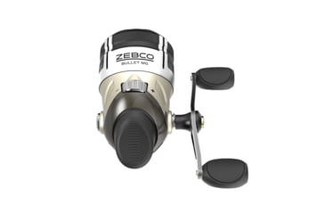 Image of Zebco Bullet MG Spincast Reel, SZ 30 Reel, Fast 29.6 Inches Per Turn, 5.1-1 Ratio, Ultra-Lightweight Magnesium Body, Pre-spooled w/ 10 lb Zebco Fishing Line, Dark Silver, ZB30MG.BX3