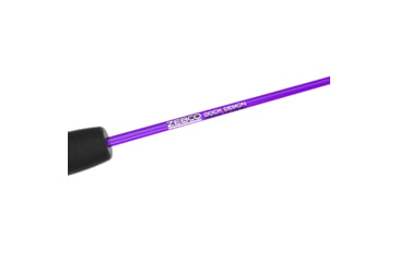 Image of Zebco Dock Demon Spincast Reel and Rod Combo, 30in 1-PC Fiberglass Pole w/ EVA Handle, QuickSet Anti-Reverse Reel, Pre-Spooled w/ 6lb Zebco Line, Purple, DOCKPRSC301M.FB6