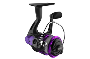 Image of Zebco Dock Demon Spinning Reel and Rod Combo, 30in 1-PC Fiberglass Pole, EVA Rod Handle, SZ 10 Reel, train Drag, Pre-Spooled w/ 6lb Zebco Line, Purple, DOCKPRSP301M.FB6