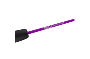 Image of Zebco Dock Demon Spinning Reel and Rod Combo, 30in 1-PC Fiberglass Pole, EVA Rod Handle, SZ 10 Reel, train Drag, Pre-Spooled w/ 6lb Zebco Line, Purple, DOCKPRSP301M.FB6