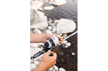 Image of Zebco Folds of Honor Spincast Reel and Rod Combo, 6ft 2-PC Rod w/ EVA Handle, QuickSet Anti-Reverse Reel w/ Bite Alert, 33602MFOHC.NS4