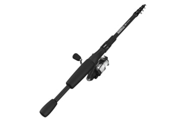 Image of Zebco 33 Micro Spinning Reel and Telescopic Rod Combo, Extendable 19in to 5ft Telescopic Pole w/ ComfortGrip Rod Handle, QuickSet Anti-Reverse Reel, Silver/Black, 33MS505ULTELA.FB4