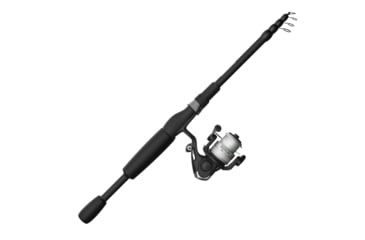 Image of Zebco 33 Micro Spinning Reel and Telescopic Rod Combo, Extendable 19in to 5ft Telescopic Pole w/ ComfortGrip Rod Handle, QuickSet Anti-Reverse Reel, Silver/Black, 33MS505ULTELA.FB4
