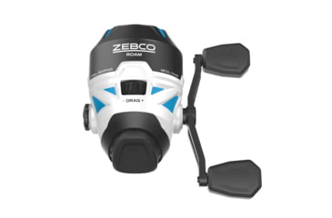 Image of Zebco Roam Spincast Reel, SZ 30 Reel, Changeable Right or LH Retrieve, Pre-Spooled w/ 10lb Zebco Fishing Line, Stainless Steel Front Cover, Blue, Clam Pack, ROAMBL.SC3
