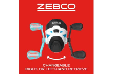 Image of Zebco Roam Spincast Reel, SZ 30 Reel, Changeable Right or LH Retrieve, Pre-Spooled w/ 10lb Zebco Fishing Line, Stainless Steel Front Cover, Blue, ROAMBL.BX3