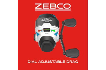 Image of Zebco Roam Spincast Reel, SZ 30 Reel, Changeable Right or LH Retrieve, Pre-Spooled w/ 10lb Zebco Fishing Line, Stainless Steel Front Cover, Blue, ROAMBL.BX3