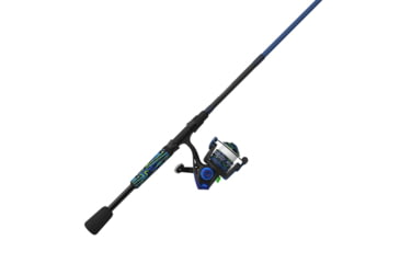 Image of Zebco Roam Spinning Reel and Rod Combo, 6ft 2-PC Fiberglass Pole, Split ComfortGrip Handle, Soft-Touch Handle Knob, SZ 20 Reel, Green/Blue, ROAMBG20602ML.NS3