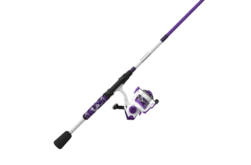 Image of Zebco Roam Spinning Reel and Rod Combo, 6ft 2-PC Fiberglass Pole, Split ComfortGrip Handle, Soft-Touch Handle Knob, SZ 20 Reel, Purple, ROAMPR20602ML.NS3