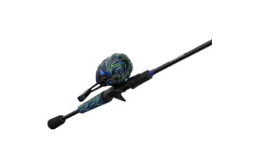 Image of Zebco Roam Spincast Reel and Rod Combo, 6ft 2-PC Fiberglass Pole, ComfortGrip Handle, QuickSet Anti-Reverse Reel, Pre-Spooled w/ 10lb Zebco Line, Blue/Green, ROAMBG3602M.NS3