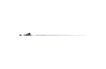 Image of Zebco Roam Spincast Reel and Rod Combo, 6ft 2-PC Fiberglass Pole, ComfortGrip Handle, QuickSet Anti-Reverse Reel, Pre-Spooled w/ 10lb Zebco Line, Purple, ROAMPR3602M.NS3