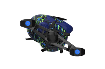 Image of Zebco Roam Baitcast Reel and Rod Combo, 6ft 6in 2-PC Fiberglass Pole w/ Split-Grip MaxTac Handle, Lightweight Graphite Frame, RH Retrieve, Blue/Green, ROAMBG100662MH.NS3