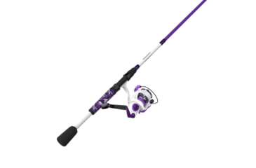 Image of Zebco Roam Spinning Reel and Rod Combo, 6ft 6in 2-PC Fiberglass Pole, Split ComfortGrip Handle, Soft-Touch Handle Knob, SZ 30 Reel, Purple, ROAMPR30662M.NS3