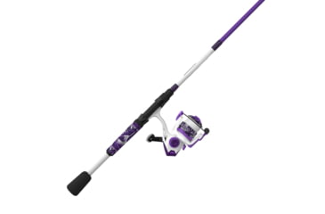 Image of Zebco Roam Spinning Reel and Rod Combo, 6ft 6in 2-PC Fiberglass Pole, Split ComfortGrip Handle, Soft-Touch Handle Knob, SZ 30 Reel, Purple, ROAMPR30662M.NS3