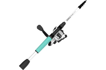 Image of Zebco Roam Tele Size 20 Spinning Combo, 8 lb Line, 6ft Rod, Comfort Grip, Seafoam, ROAMSF20605M.FB4