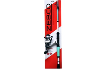 Image of Zebco Roam Tele Size 20 Spinning Combo, 8 lb Line, 6ft Rod, Comfort Grip, Seafoam, ROAMSF20605M.FB4