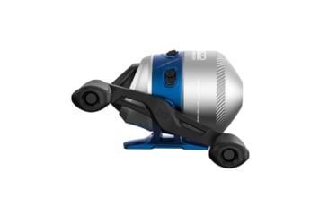 Image of Zebco Salt Fisher 33 Spincast Reel and Rod Combo, 6ft 6in 2-PC Medium-Heavy, Moderate-Fast Fiberglass Rod, Interchangeable Retrieve, 12lb Line, Blue/Silver, SF33N662MH.NS3