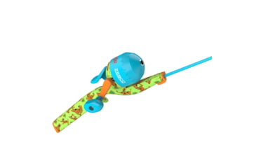 Image of Zebco Youth Scooby Doo Floating Spincast Reel and Rod Combo, 29in Fiberglass Rod, Light, Moderate, SZ 20 Reel, RH Retrieve, Pre-Spooled w/ 6lb Line, Green, YFCSCOOBYDOO.FB6