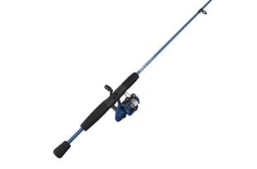 Image of Zebco Slingshot Spinning Reel and Rod Combo, 5ft 6in 2-PC Pole, SZ 20 Reel, Changeable Righ/Left Retrieve, Pre-Spooled w/ 8lb Zebco Cajun Line, Blue, SLSPBL562MLA.NS4