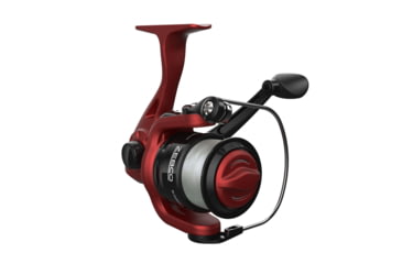 Image of Zebco Slingshot Spinning Reel and Rod Combo, 5ft 6in 2-PC Pole, SZ 20 Reel, Changeable Righ/Left Retrieve, Pre-Spooled w/ 8lb Zebco Cajun Line, Red, SLSPRD562MLA.NS4