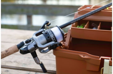 Image of Zebco Spyn Spinning Combo 2 Piece Ml Cork/Fiberglass, Size 10, 4.3-1 Ratio, 3Bb w/ 6# Line, 6ft, SPYN10602ML.NS3