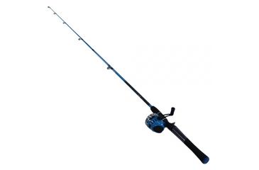 Image of Zebco Splash Spincast Combo Rod, 6ft, Medium, Moderate, 2 Pieces, Blue, SPLBLSC602MB.NS4
